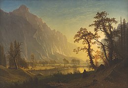 Sunrise, Yosemite Valley (1870), by Albert Bierstadt, Amon Carter Museum, Fort Worth, Texas