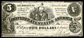 Five Confederate States dollar (T36)