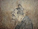 Western Han tomb fresco depicting the philosopher Confucius; c. 1st century BCE; from Dongping County, Shandong