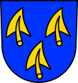Pflugscharen im Wappen von Tunau