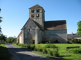 The church of Saint-Laurent, in Béard