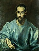Painting of St James the Greater by El Greco, c. 1600