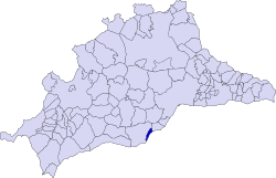 Location of Fuengirola in Málaga province
