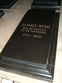 Grab von Ludwig XVIII. in Saint-Denis