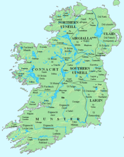 Airgíalla and other Irish kingdoms in the 7th–8th century
