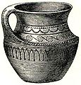 Clay pot from Swedish Iron Age, found on Gotland