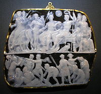 The Gemma Augustea cameo, in two layered onyx; 19 × 23 cm.