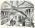 Glass-cutting room of the New England Glass Company, c. 1855.