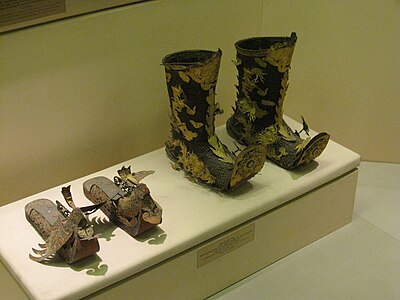 Mandarin boots and shoes. Gilded metal, Nguyễn dynasty, 19th-early 20th century[b]