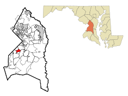 Location of Marlow Heights, Maryland