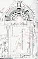 Lageplan des Pompeius-Theaters aus Forma Urbis Romae von Rodolfo Lanciani (1893)