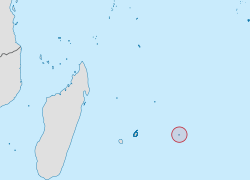 Location of Rodrigues in the Indian Ocean.