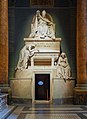 Grabmal für Papst Clemens XIV., Carrara-Marmor, Apostelkirche (Rom)