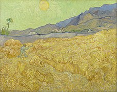Vincent van Gogh - Wheatfield with a reaper - Google Art Project
