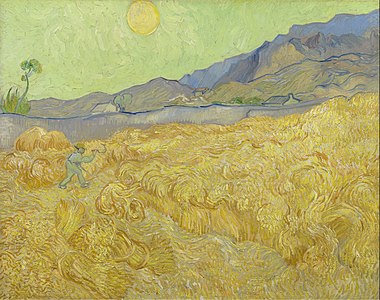 Wheat Field with Reaper, September 1889, Van Gogh Museum, Amsterdam (F618)