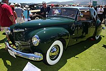 1941 Lincoln Continental Coupe, restyled by Raymond Loewy and finished by Derham in 1946 for Loewy's personal use