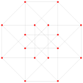 Real {4,3,3}, or , with 16 vertices, 32 edges, 24 faces, and 8 cells