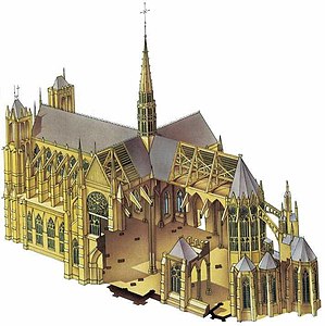Cutaway plan of the cathedral