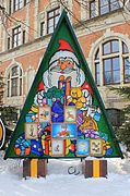 Advent Calendar at the City Hall in Stollberg, Saxony