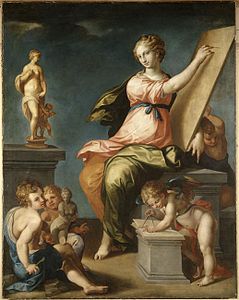 Allegory of painting and sculpture, by Ambroise Dubois (1543–1614)