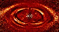 Concentric rings around young star HD 141569A, located some 370 light-years away.[26]