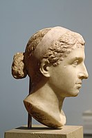 Profile view of the Berlin Cleopatra