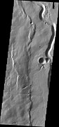 Buvinda Vallis, as seen by THEMIS. Buvinda Vallis is associated with Hecates Tholus; it lies just east of Hecates Tholus.