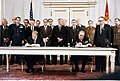 Image 79United States President Jimmy Carter and Soviet Premier Leonid Brezhnev sign the SALT II treaty, June 18, 1979, in Vienna, Austria (from 1970s)