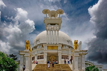 Dhauli Giri Peace Pagoda, Bhubaneswar, India