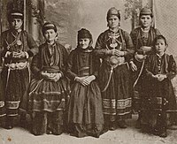 Vlach women in traditional dress, North Macedonia/Greece, Van Den Brule Alfred, 1907