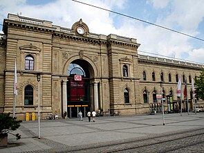 Empfangsgebäude des Magdeburger Hauptbahnhofs