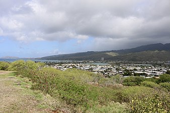The view of Hawaiʻi Kai from the nearby lookout point.