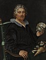 Portrait of the Shell Collector Jan Govertsen van der Aer, by Hendrick Goltzius (1603)
