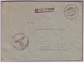 SS-Feldpostbrief aus der Inspektion der Konzentrationslager