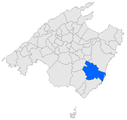 Map of Felantix in Mallorca