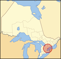 Location of Toronto