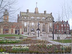Crewe, a historic railway town and the largest town in Cheshire East
