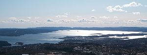 Oslofjord, Aussicht vom Holmenkollbakken