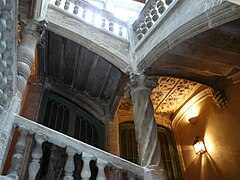 The Renaissance staircase of the Hôtel de Lestrade.
