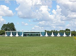 Palácio da Alvorada, by Oscar Niemeyer, in Brasília, Brazil (1958)