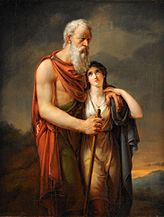 Oedipus and Antigone by Per Wickenberg (1833)