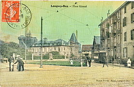 Comptoir building in the center of Place Giraud. Longwy Bas, pre-1914