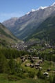 Blick auf Zermatt, im Vordergrund Blatten