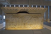 The sacrifice of Polyxena on the eponymous sarcophagus