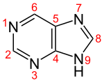 Skeletal formula with numbering convention