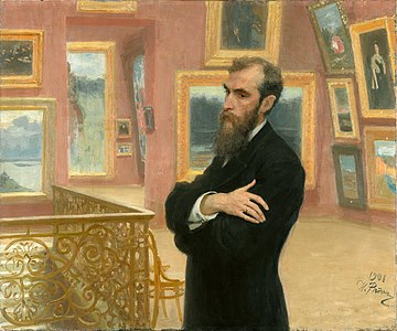 Portrait of Pavel Mikhailovich Tretyakov, founder of the Tretyakov Gallery