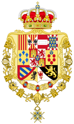 Coat of arms of Alfonso XIII (1886–1924/1931)[69][70]
