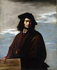 Salvator Rosa, 1640. "Of Silence and Speech, Silence is better" says the inscription