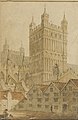 South Tower of Exeter Cathedral by W. Davey.