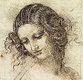 Kopfbild Leonardo da Vinci: Kopf der Leda, Studie, um 1507/1509